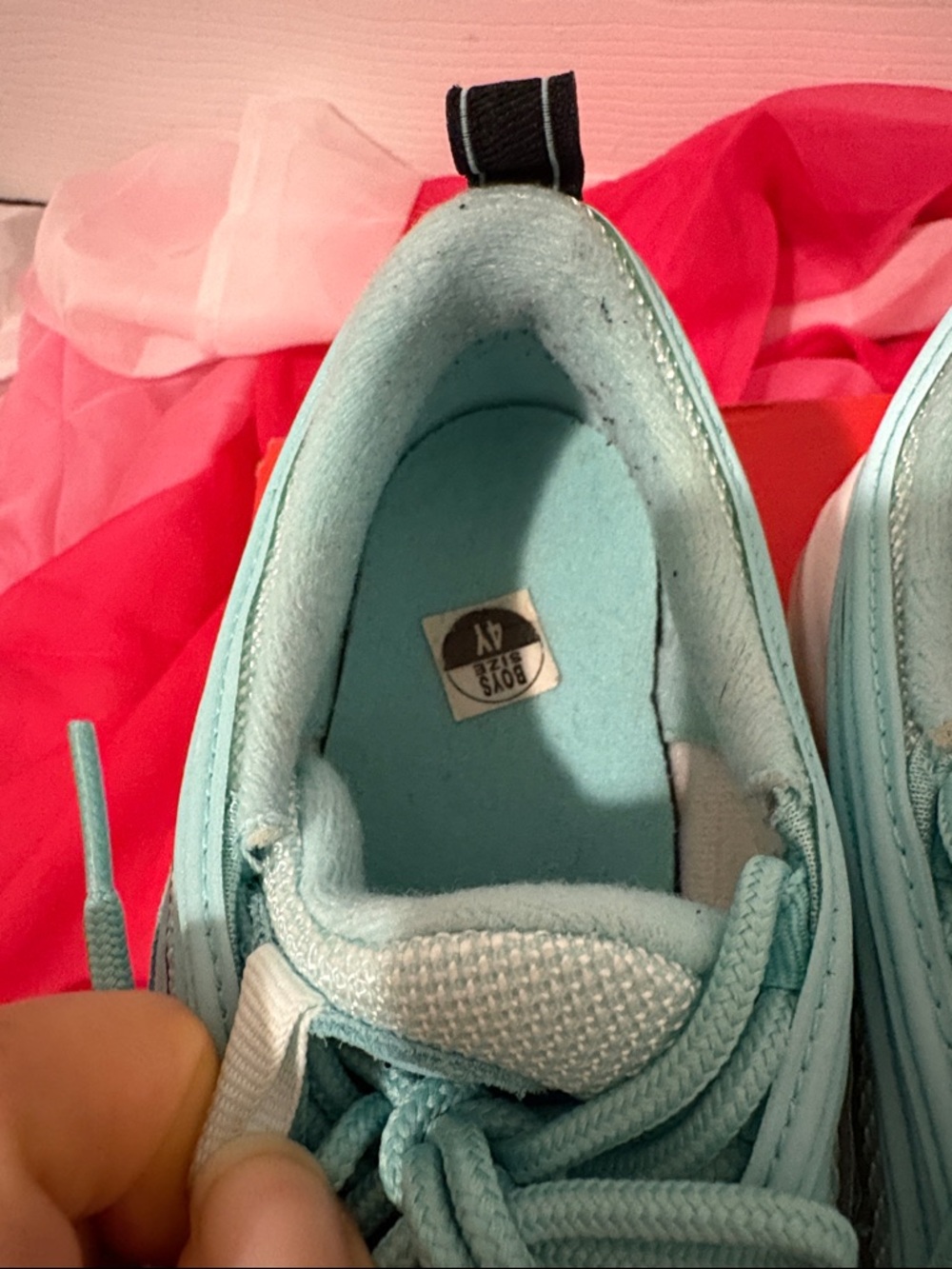 Nike Kid’s Air Max 97 GS Mint Teal Sneakers - Picture 12 of 13